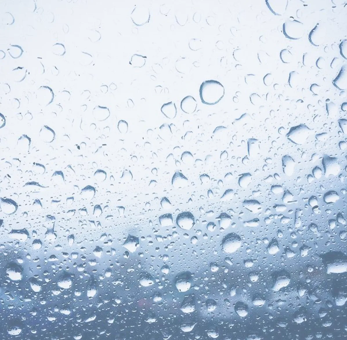 rain on glass